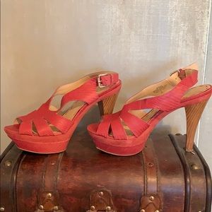 Nine West Platform Pink Heels